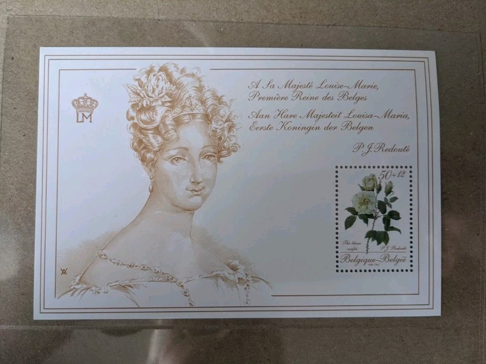 Minisheet Belgium 1988 Roses