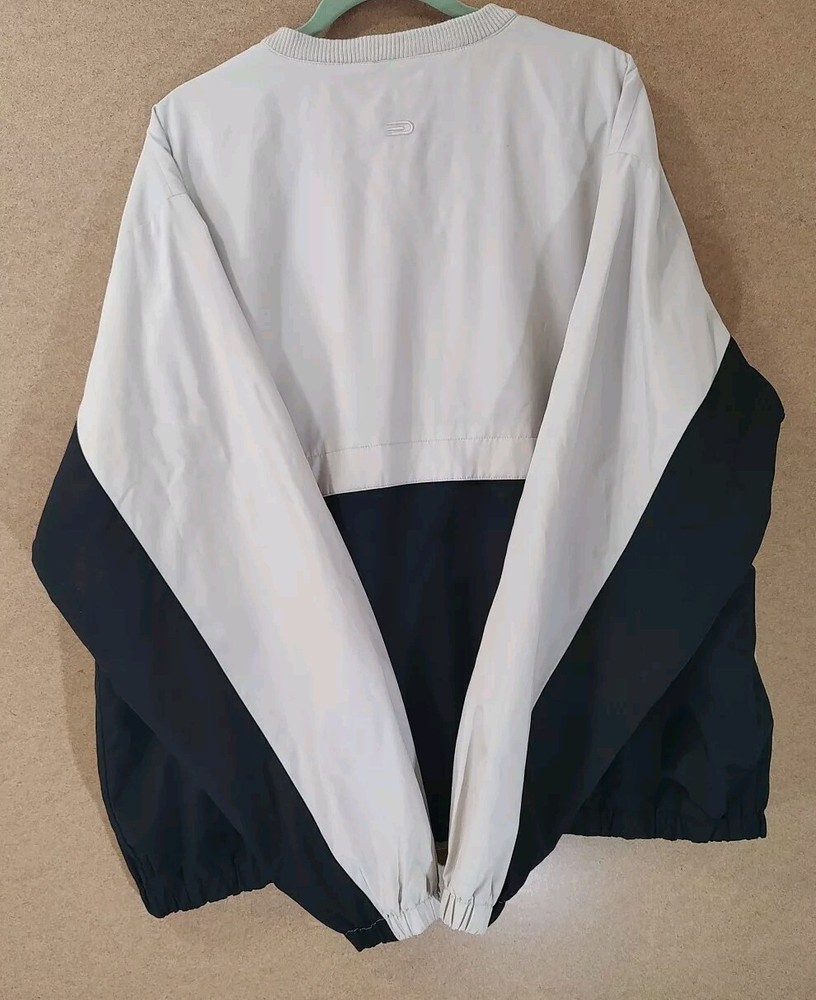 Nylon Golf Pullover Wind Breaker Tan & Black Dockers Size XXL