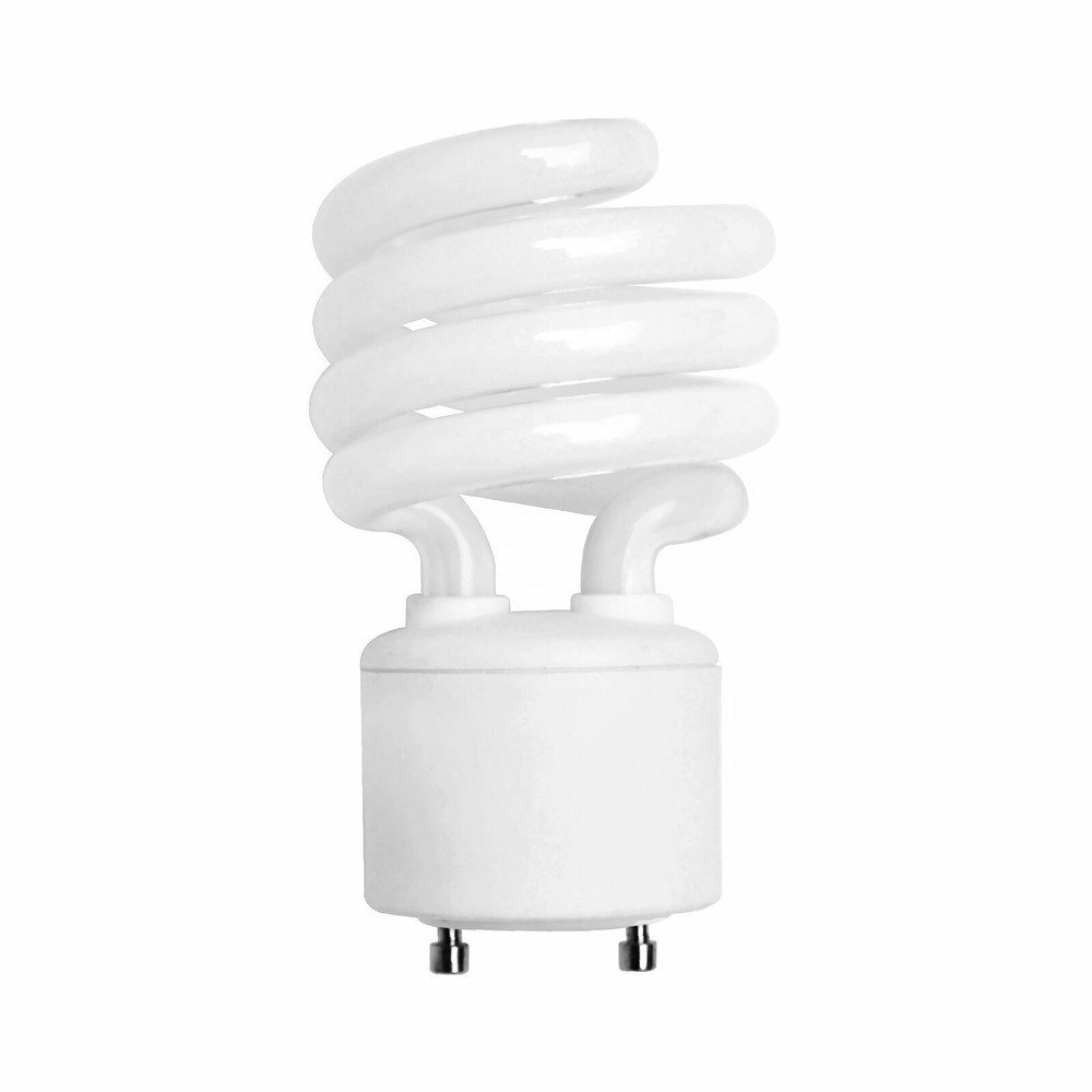 4 Pack Spiral CFL Fluorescent 13 Watt =60W Twist and Lock GU24 4100K Cool White