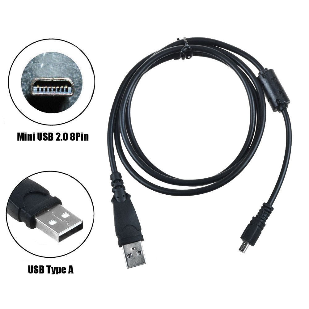 3.3ft USB DC Charger Data Sync Cable for Panasonic Lumix DMC-SZ3 DMC-ZS40 Camera