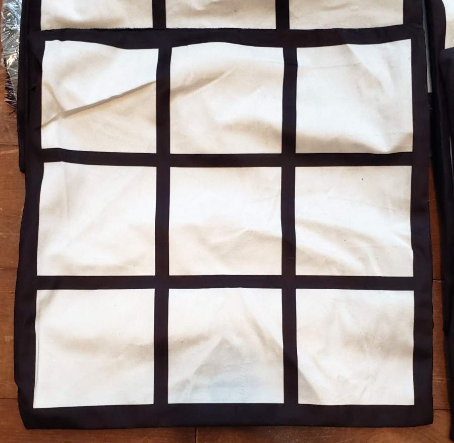 Sublimation 9 Panel Blank 8 Pillowcases + 2 Place Mats Create Logo Ready DIY