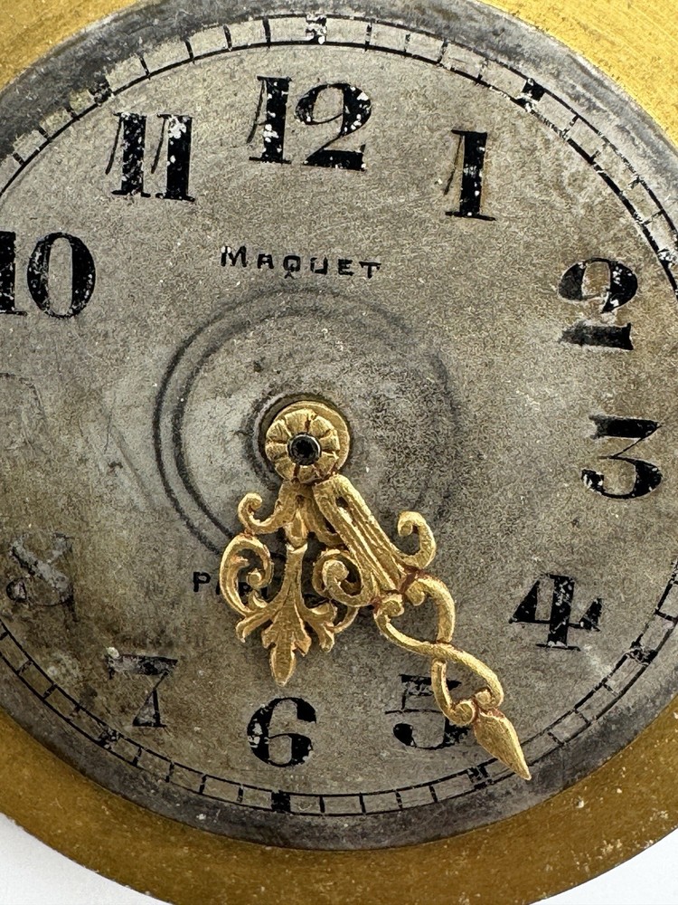 Vintage Maquet Paris Nice Clock Movement - Runs