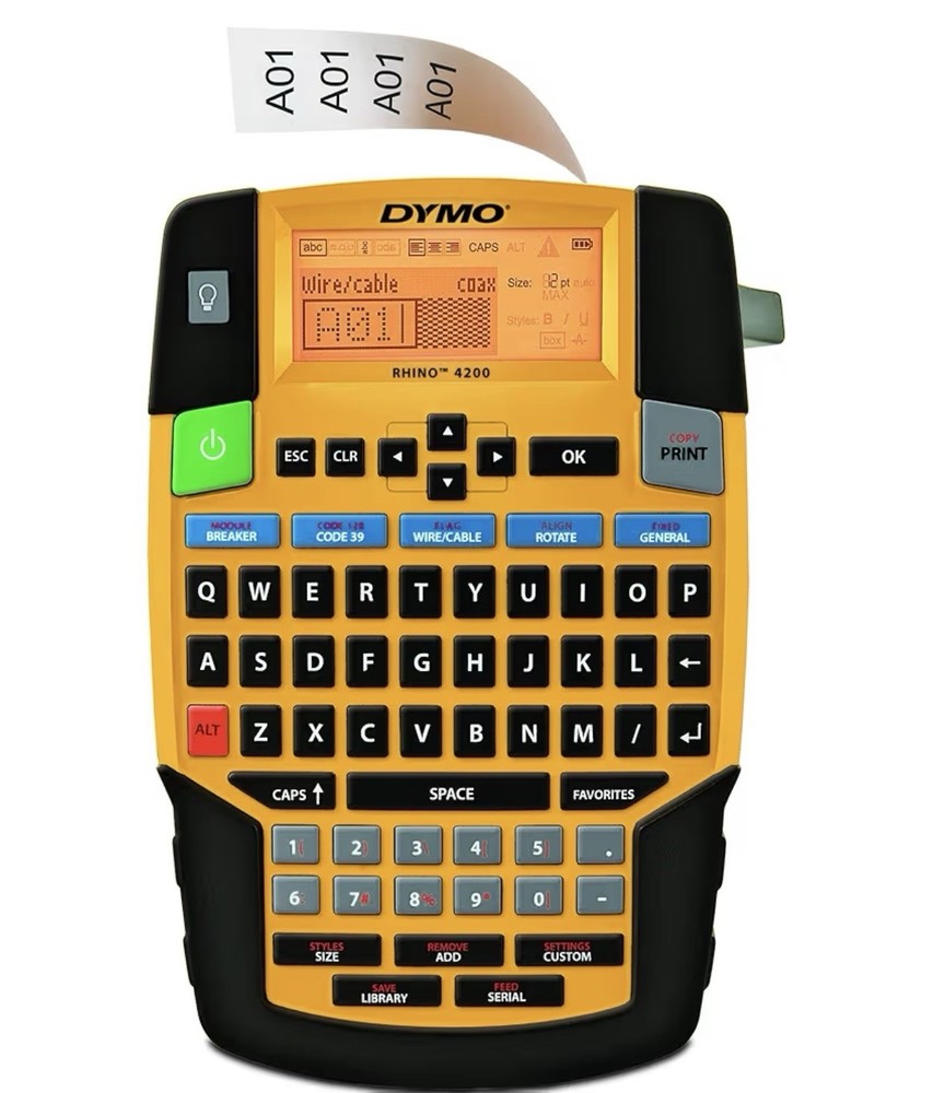 Dymo Rhino 4200 Label Thermal Printer with QWERTY Keyboard