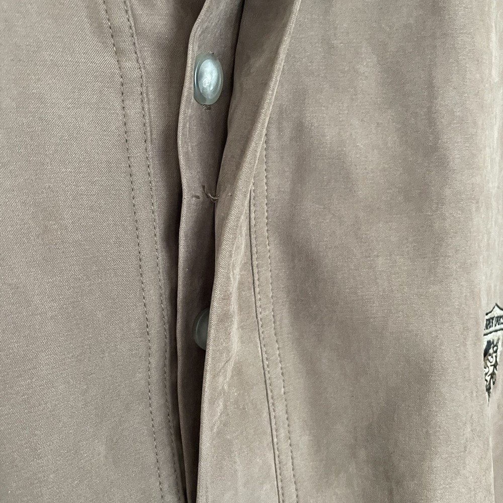Slazenger Golf Jacket Men’s XL Brown Avon Oaks Invitational Pullover Button Wind