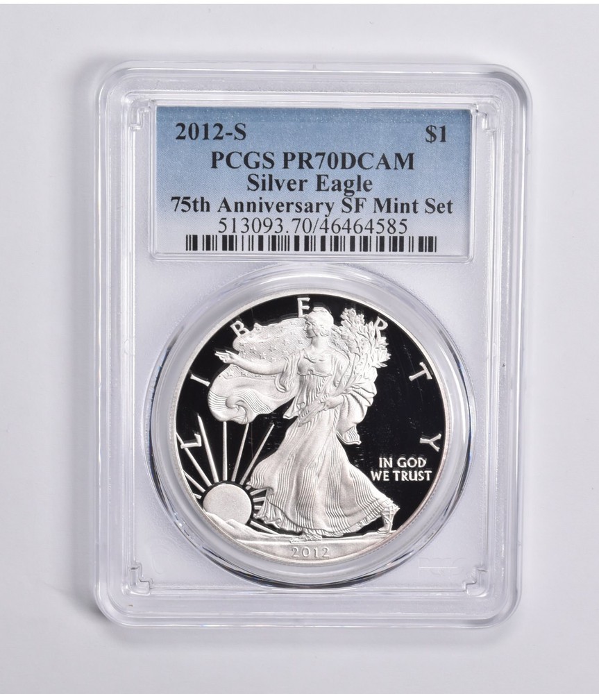 PR70 DCAM 2012-S American Silver Eagle 75th Anniversary SF Mint Set PCGS