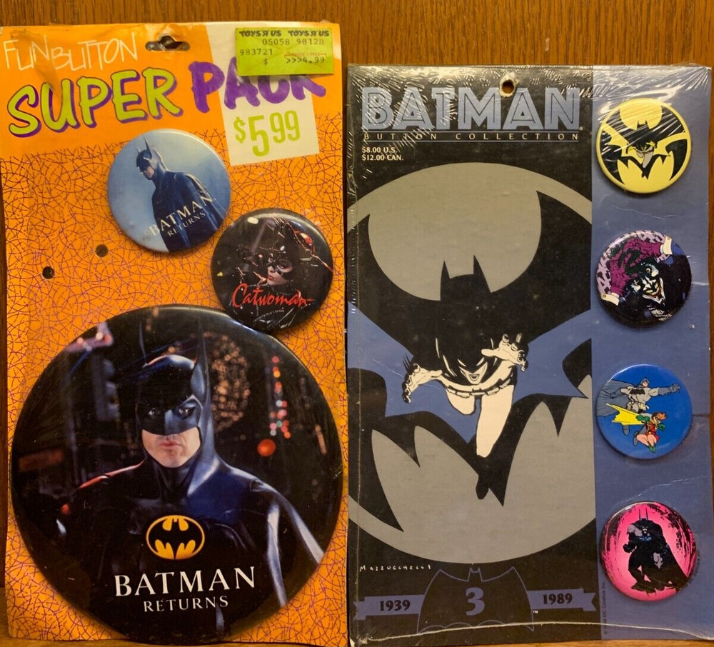 Vintage Batman Pinback buttons 2 packs