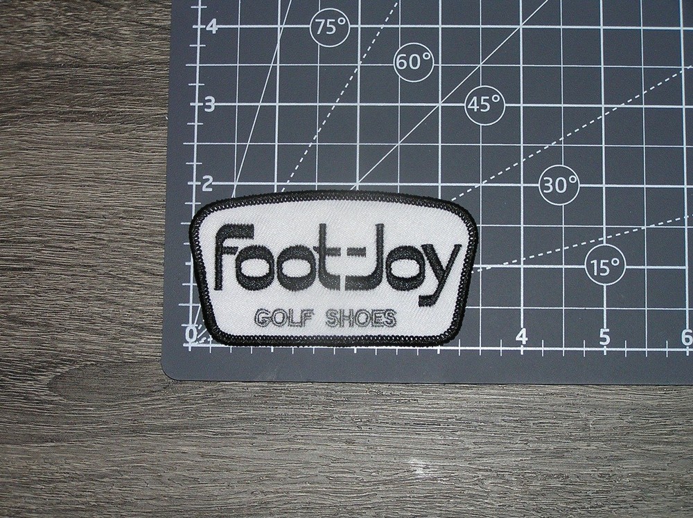 Pro Golf Black/White/Grey Embroidered Iron On Patch 3.5" x 2"