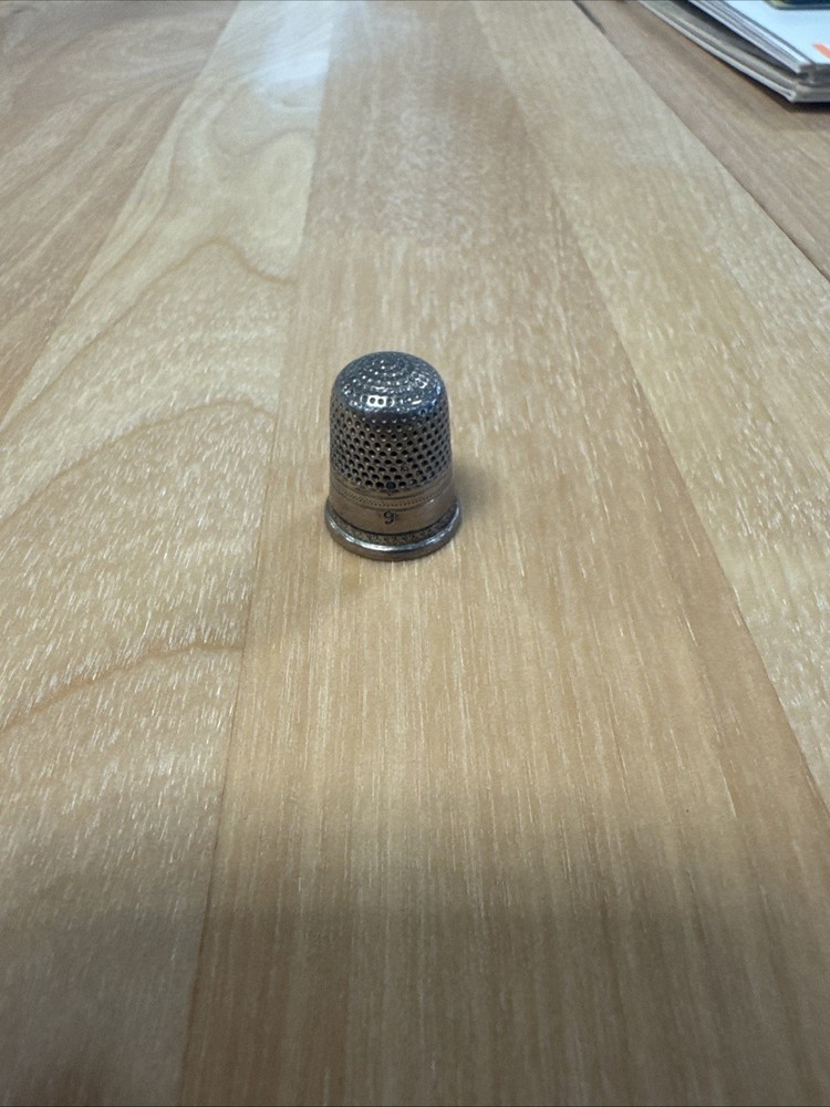 Antique Sterling Silver Thimble 9