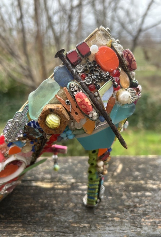 Mosaic High Heel Unique Conversation Piece