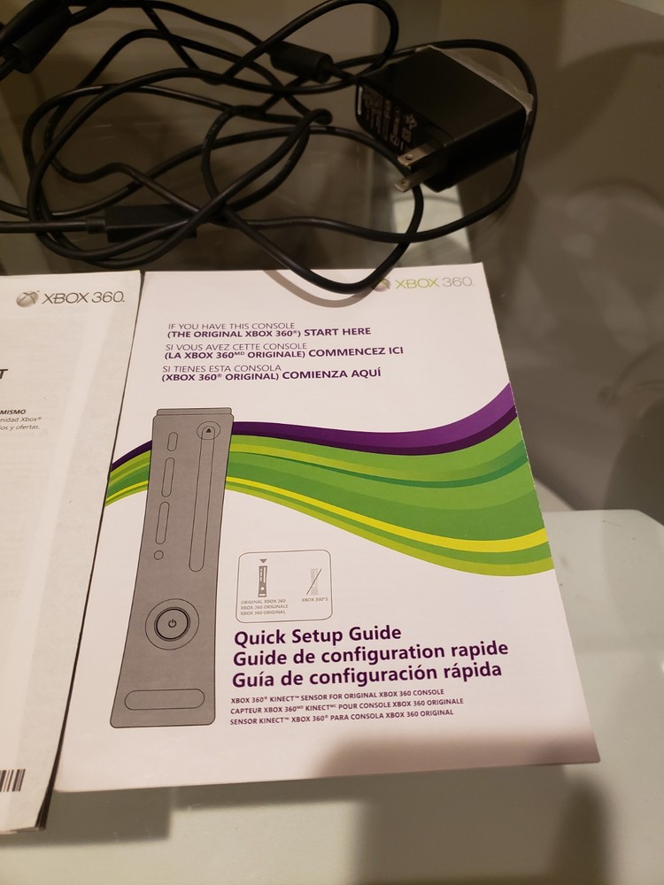 Microsoft Xbox 360 Kinect Bundle Camera Sensor 1414 Manuals, Game & Accessories.