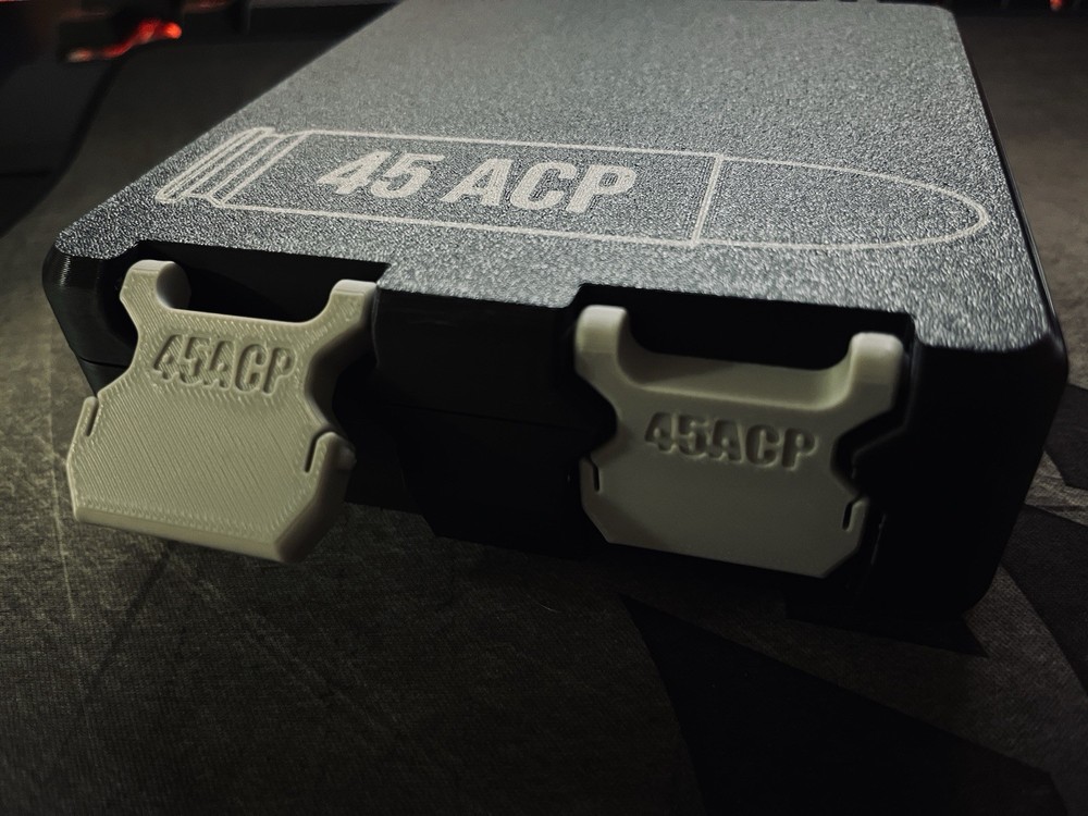 .45 ACP Caliber Ammo Storage Container 81 Rounds 3D Printed