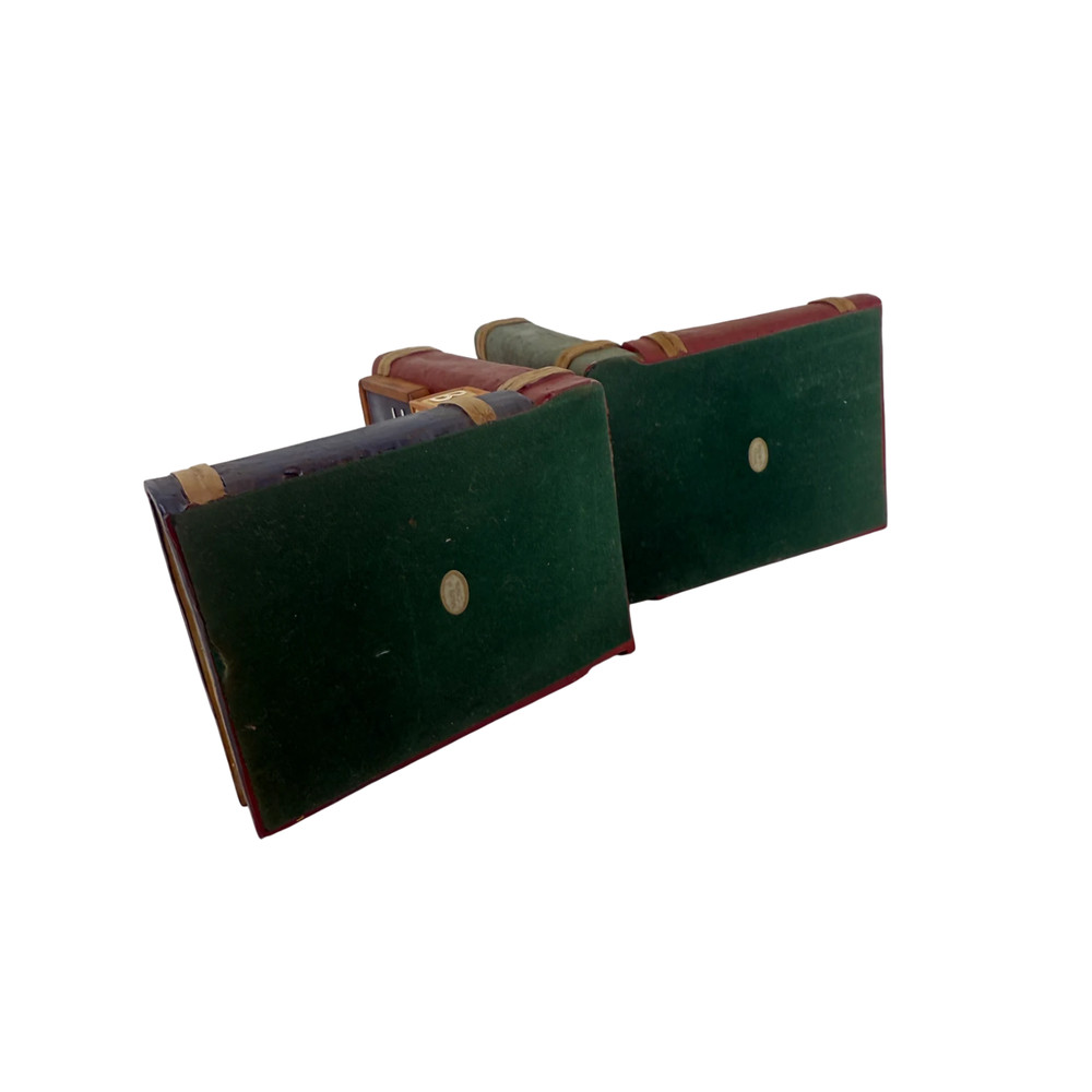 School Bus Classroom Bookends Set – Teacher Apple & ABC Block Decorative Book