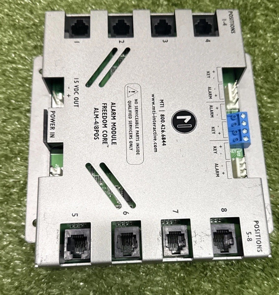 MTI Interactive Alarm Module Freedom Core ALM-4/8POS USED Untested Equipment