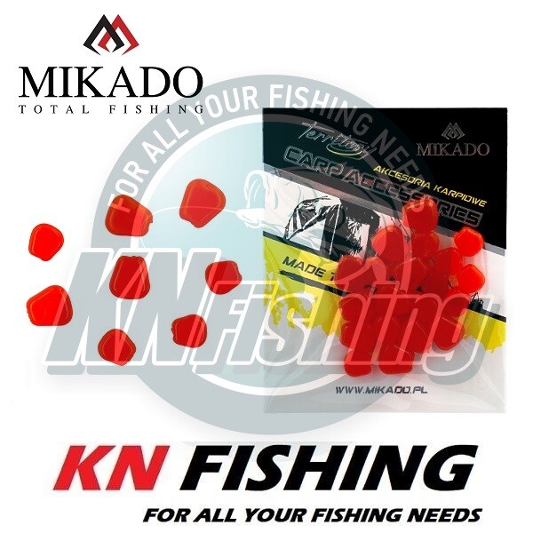 MIKADO ARTIFICIAL CORN Red With Garlic Scent Sinking 15pcs