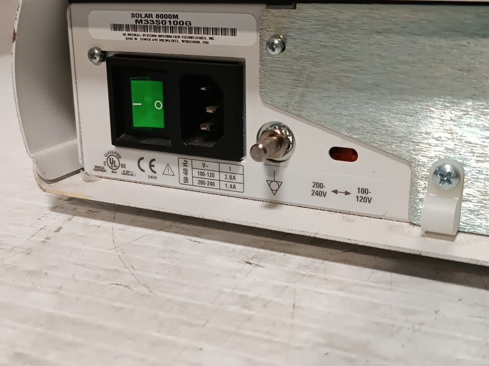 GE SOLAR 8000M UnityView Partial Panel Patient Monitoring System