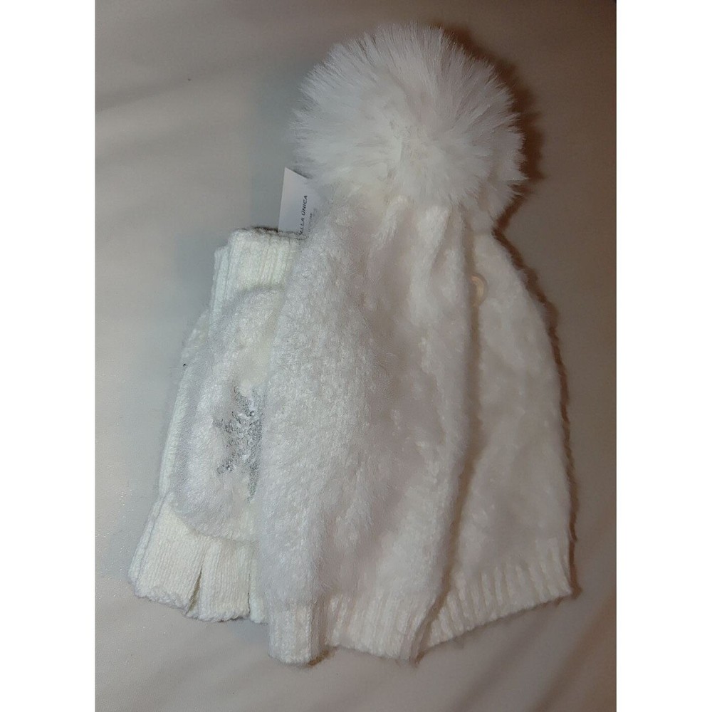Super Soft White Beanie & Gloves