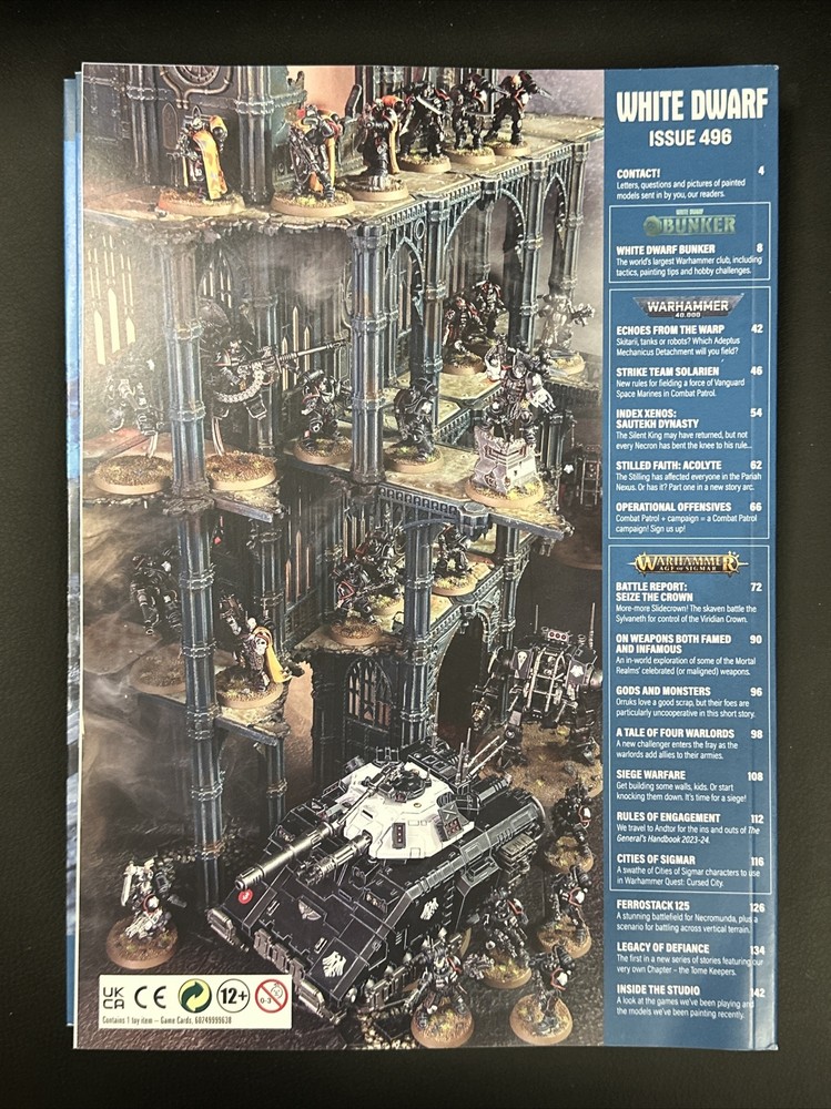 WHITE DWARF MAGAZINE Issue 496 WARHAMMER