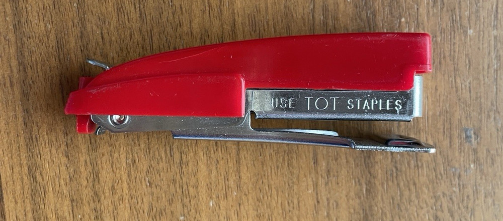 Swingline Tot 50 Red Mini Stapler Vintage