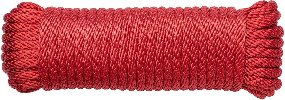 High Strength Solid Braid Nylon Utility Rope 1/8" x 500ft - Versatile & Durable