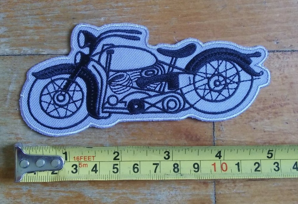 Vintage Style MOTORCYCLE Harley Davidson Iron On Patch