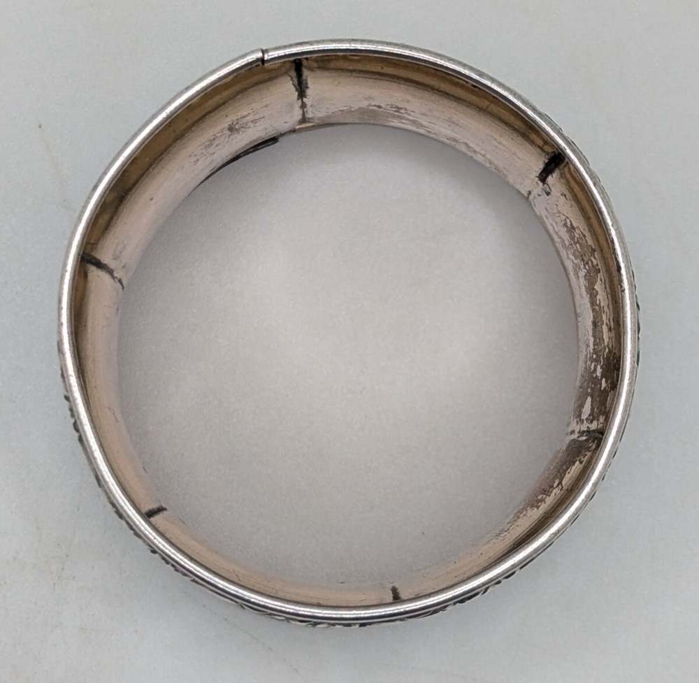 Antique Paneled German 800 Silver Napkin Ring