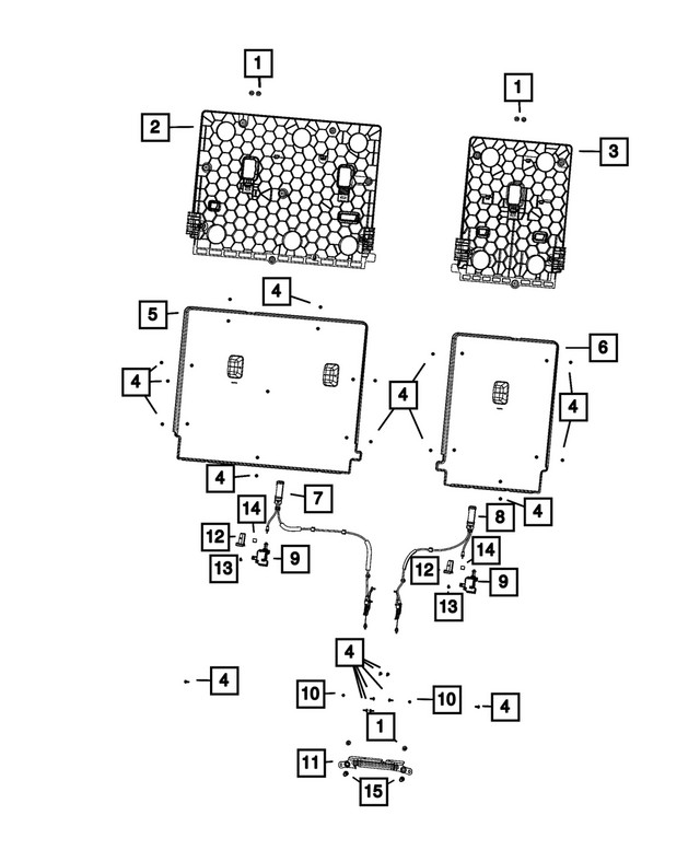 Genuine Mopar Seat Bracket 68566787aa