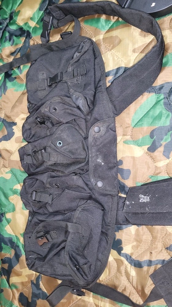 Tactical Black Nylon Chest Rig