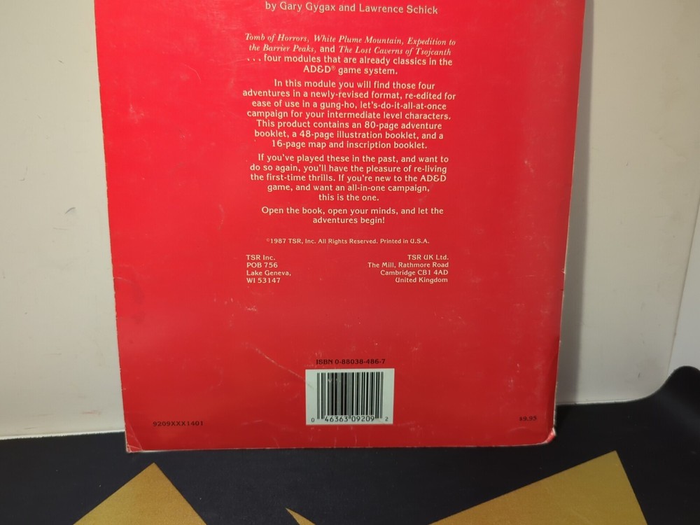 1987 Advanced Dungeons & Dragons Super Module Realms Of Horror 9209 - Complete
