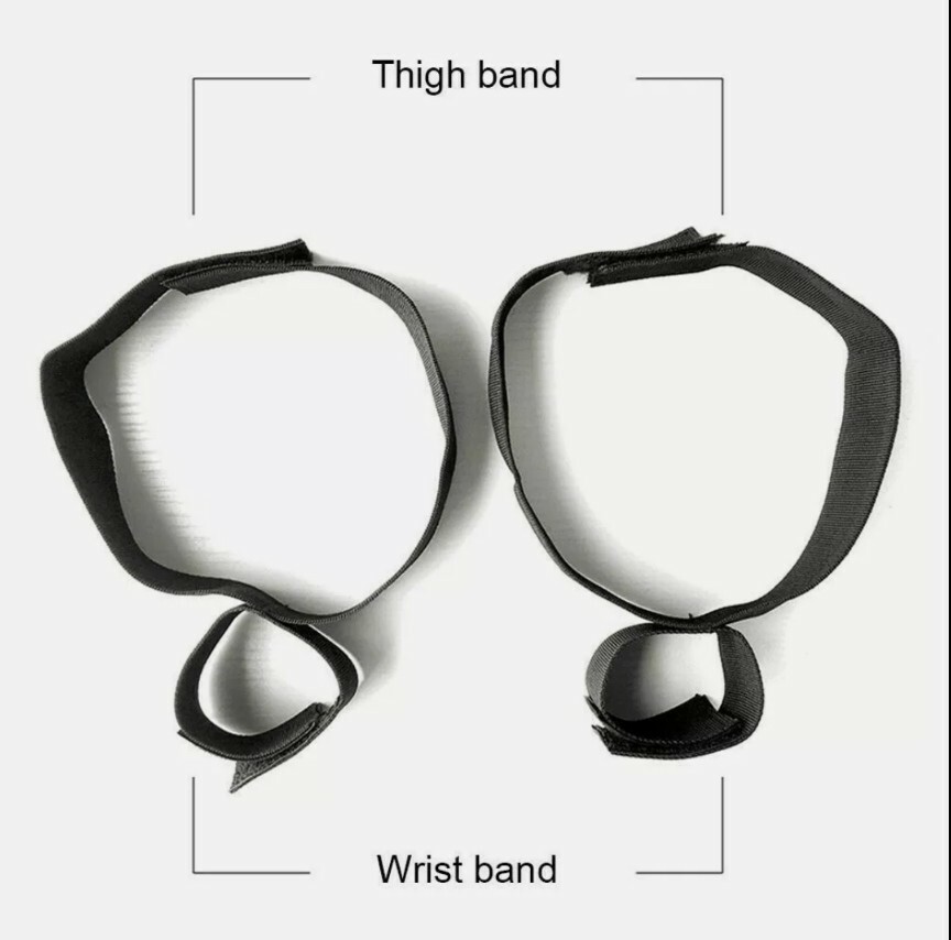 Wrist to Thigh Bondage Cuff Set