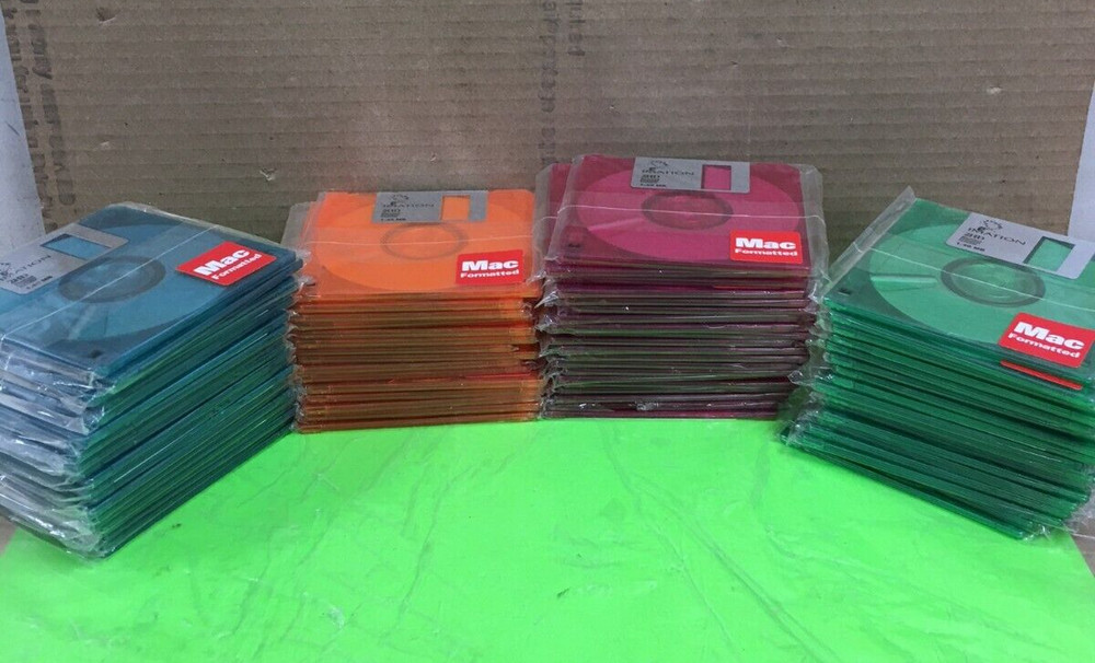 OPEN BOX! (72) Blank Floppy Disks IMATION 2HD MAC 1.40MB Formatted Computer