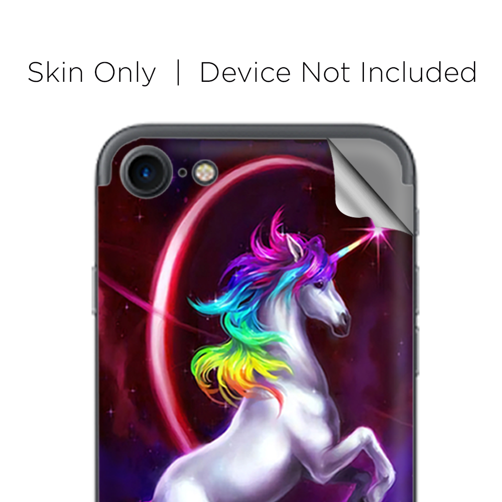 Apple iPhone 7 / 8 Skins Decal Wrap Unicorn Rainbows Space