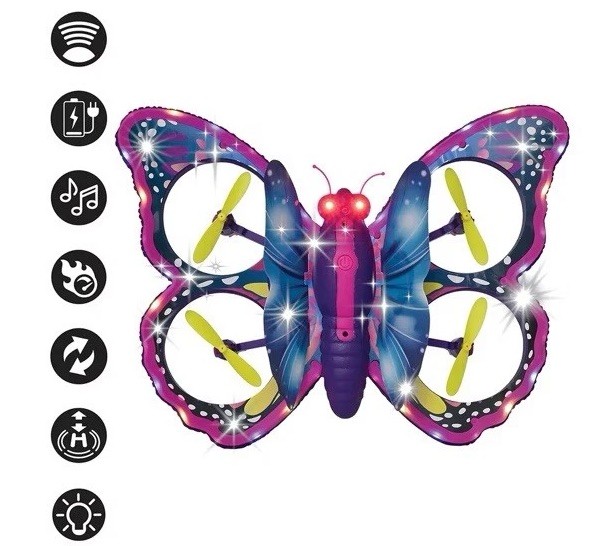 RC LED Flying Butterfly (Flapping Wings) – Remote Control Event / Party Prop
