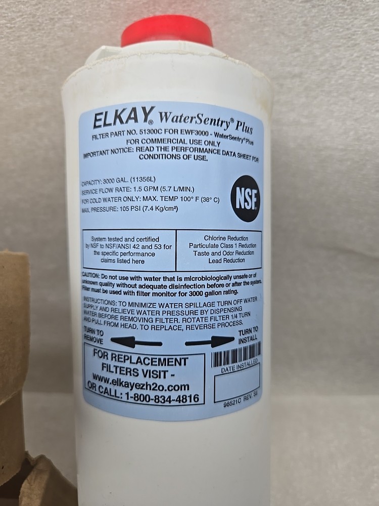 Fit For Elkay 51300C WaterSentry Plus Replacement Water Filter W/Free Shipping!