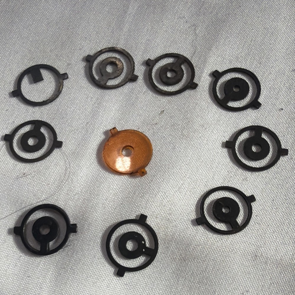 Anschutz 12mm Front Sight Insert Set 11 pcs w Amber Filter Target Rifle
