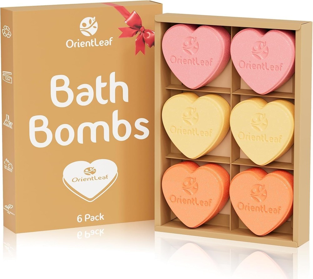 Bath Bombs for Women, Stocking Stuffers, Bath Bombs Fruit Scented Strawberry,...