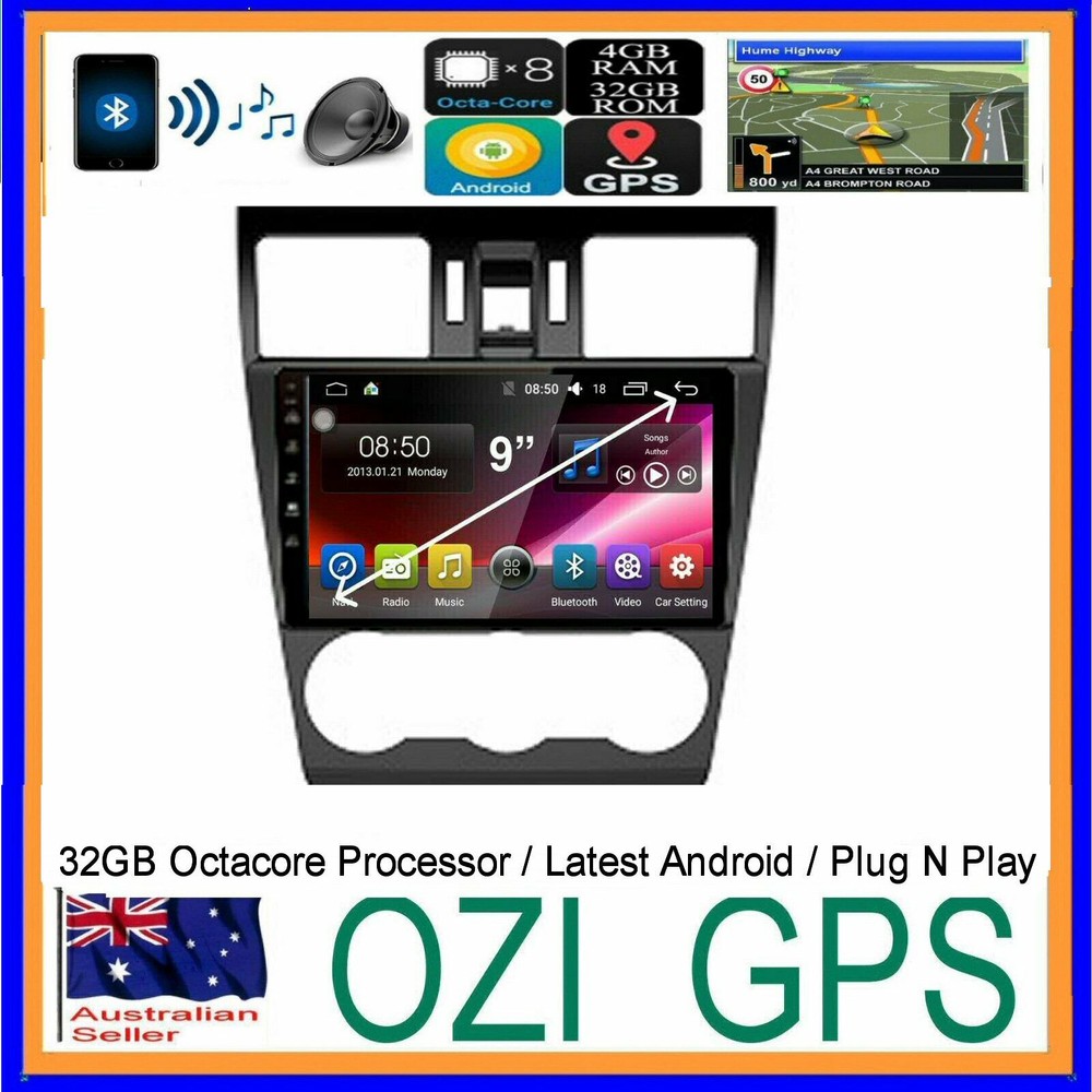for SUBARU FORESTER 2013+ GPS HEAD UNIT BLUETOOTH APPLE CARPLAY ANDROID AUTO CAM