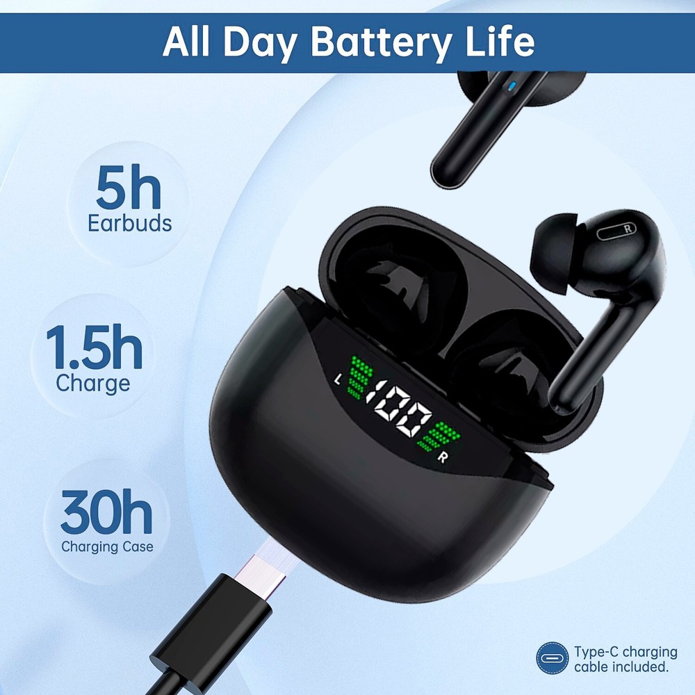 Bluetooth Audioo earbuds Noise Cancellation(ANC)