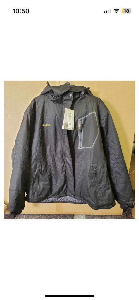 Gemyse Windproof Waterproof Ski Jacket W Fleece Liner medium Black