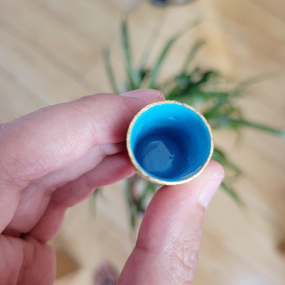 Vintage Cloisonne Owl Thimble