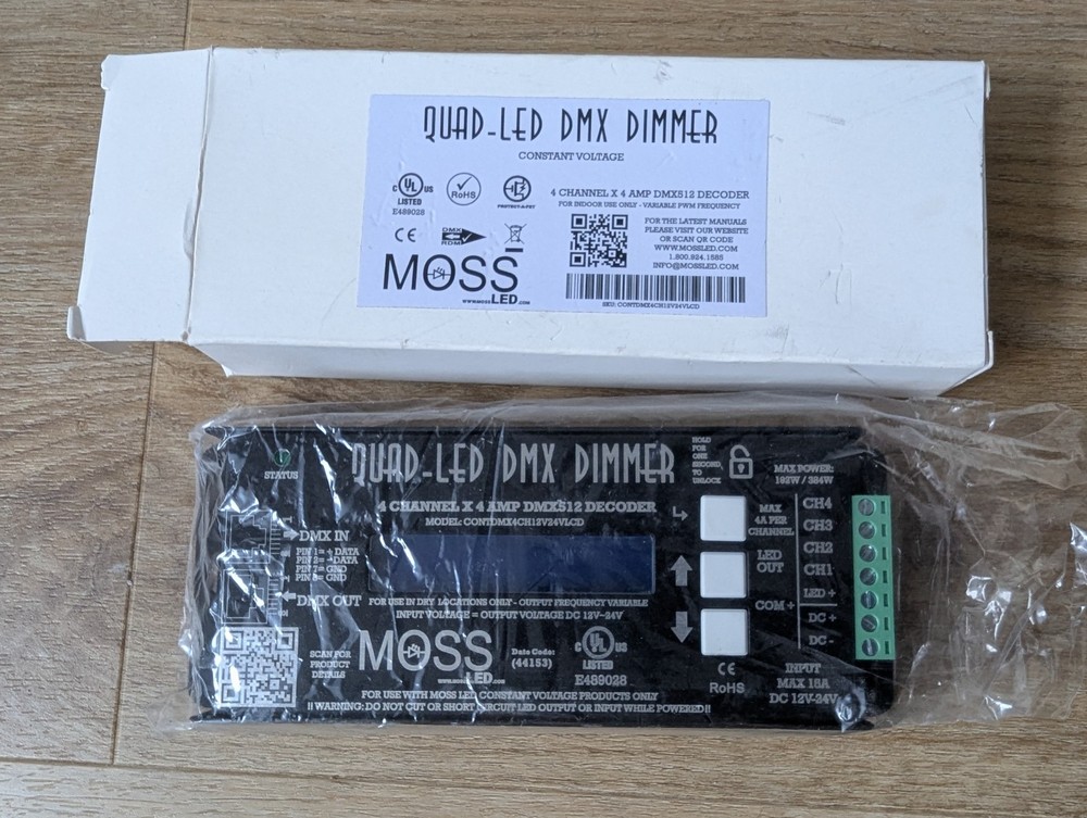 New Moss Quad-LED DMX - 4 Channel Dimmer