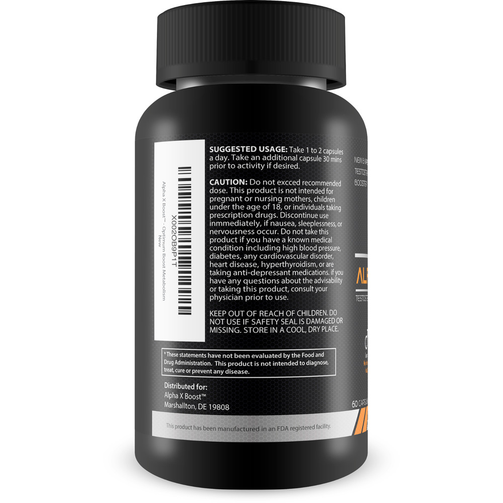 Alpha X Boost - Optimum Performance Technology - Natural Testosterone Booster