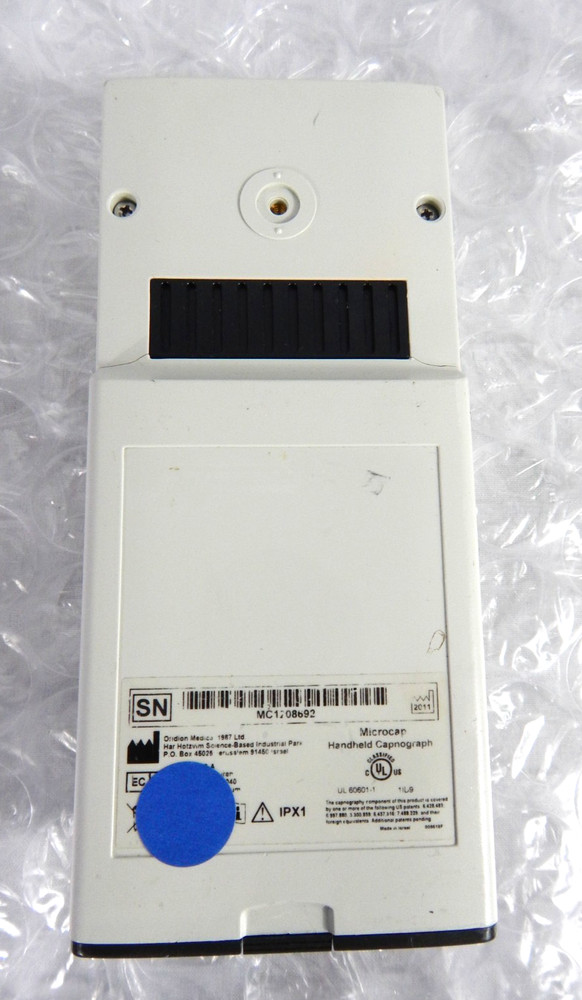 ORIDION MICROCAP HANDHELD CAPNOGRAPH S/N 692