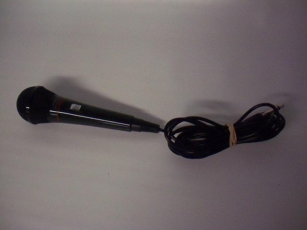 Unbranded Black Universal 6.3mm Wired Microphone w/ On & Off Switch