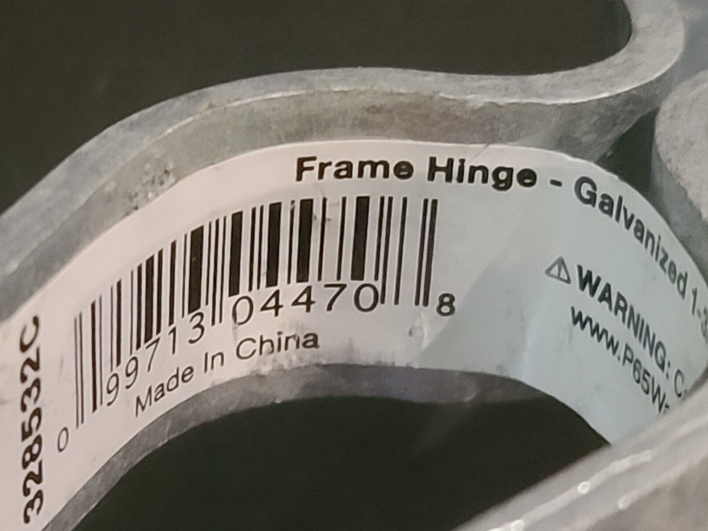 Galvanized Chain Link Gate Frame Hinge, 1-3/8 x 5/8-In. 328532C