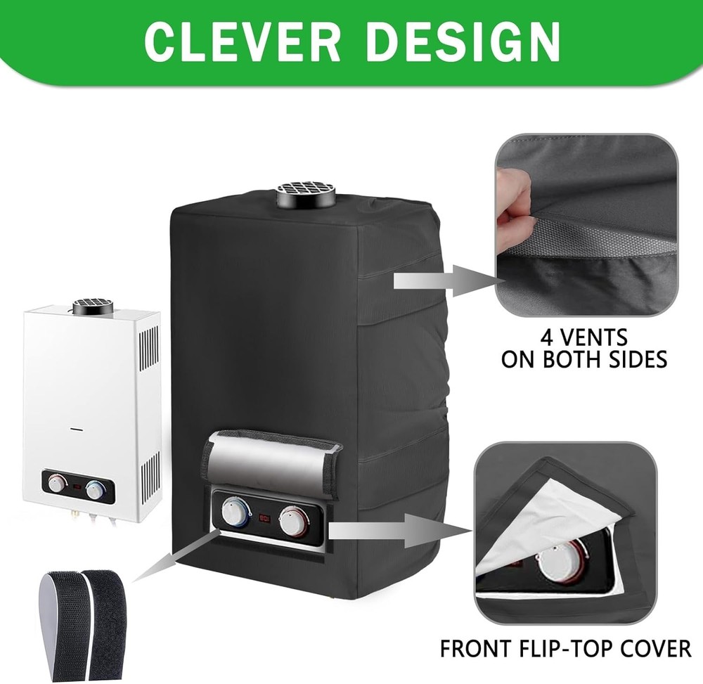 Lightweight Waterproof Cover for Tankless Water Heaters – Space-Saving Design