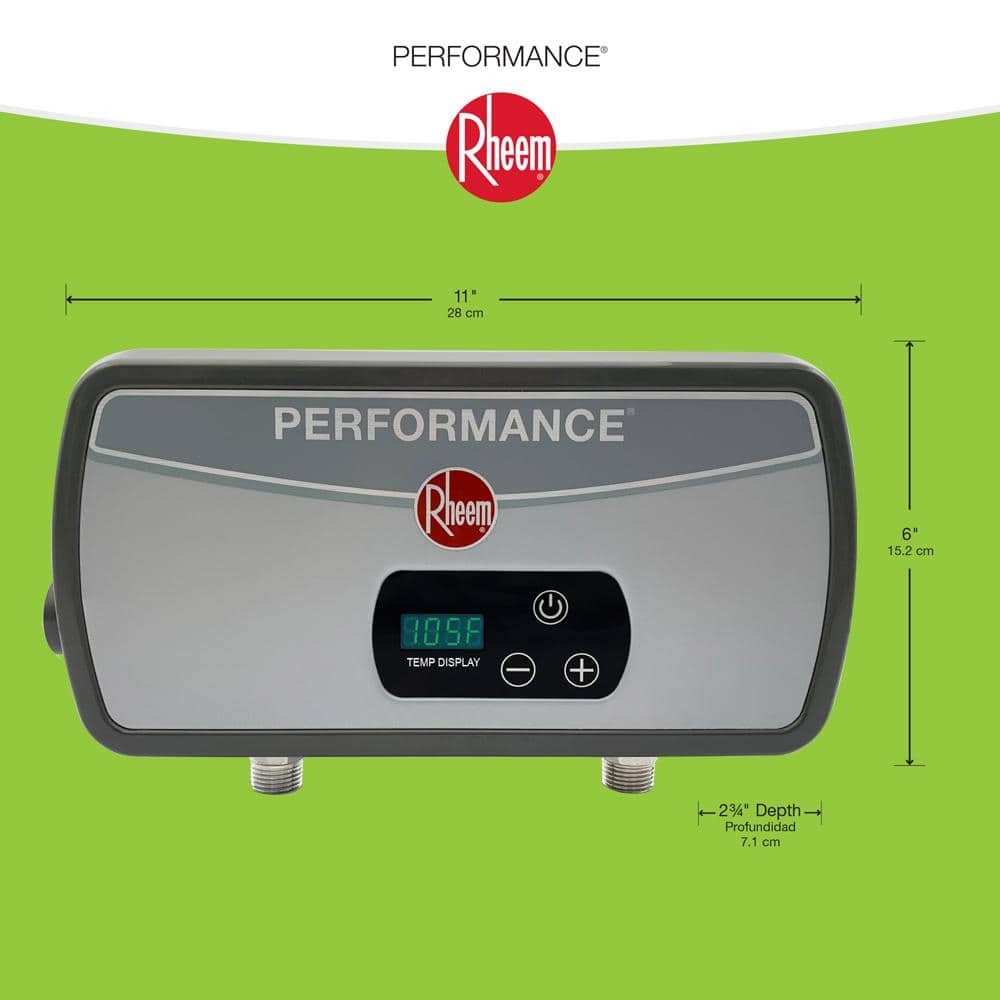 Rheem, 5.5 kW 1.6 GPM 240-Volt Point of Use Tankless Electric Water (RETEX-O6T)