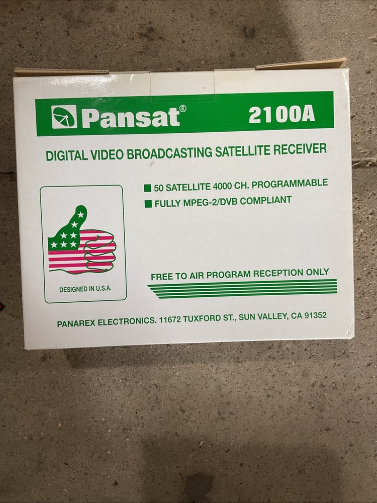 Pansat 2100A Digital Video Broadcasting Satellite Receiver - New in Box
