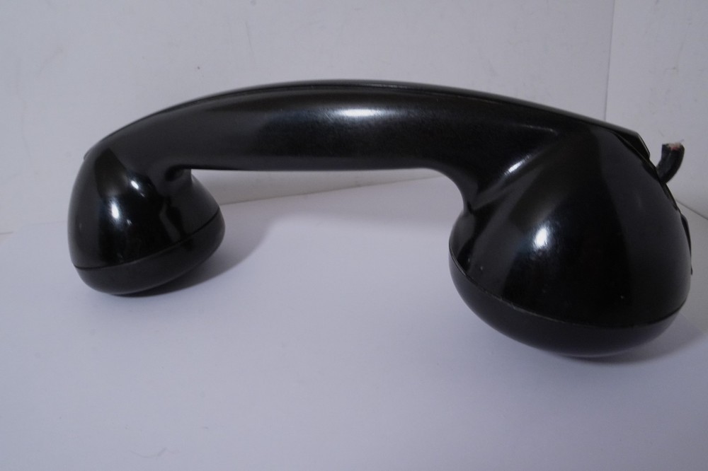 KELLOGG or LEICH BAKELITE HANDSET Cleaned W/ Elements But Sold AS IS & Untested