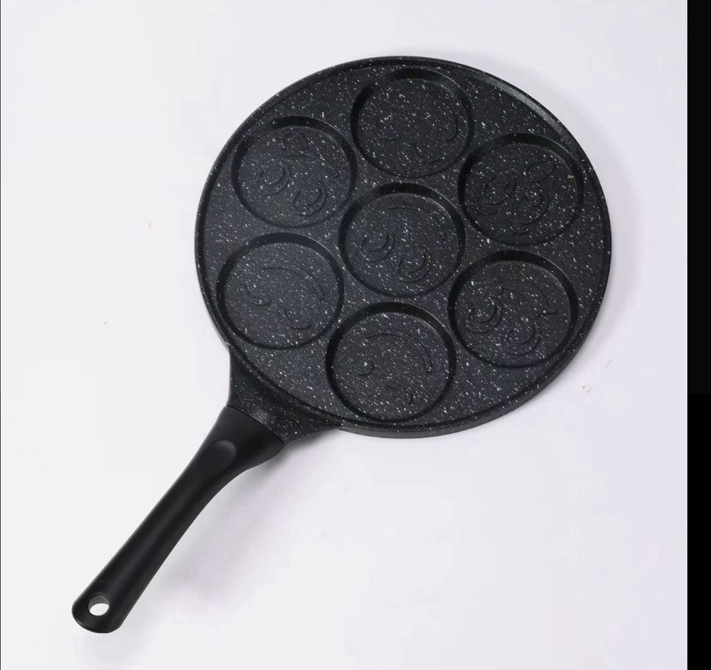 7 Hole Pancake Pan, nonstick Pancake Pan With Handle