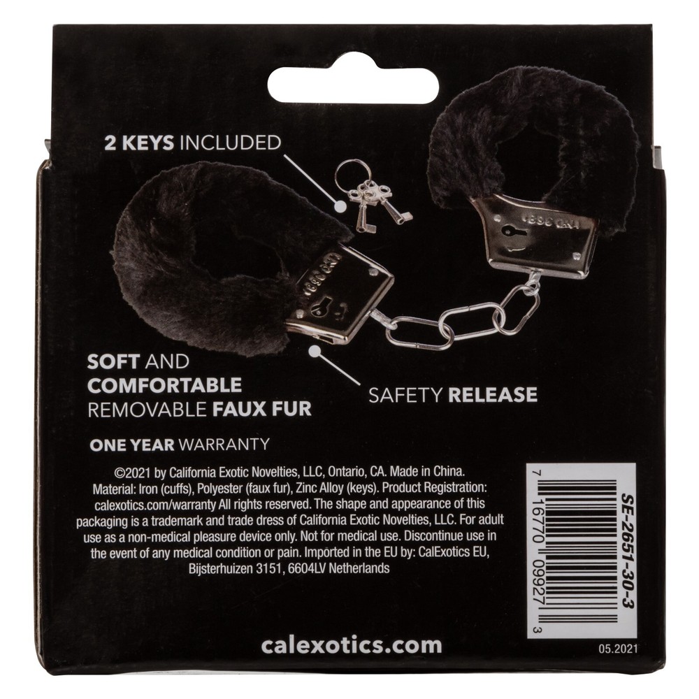 CalExotics Restraints Playful Furry Cuffs Black